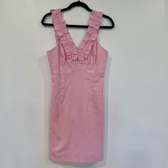 Lilly Pulitzer Pink and White Striped Dress - Picture 1 of 4